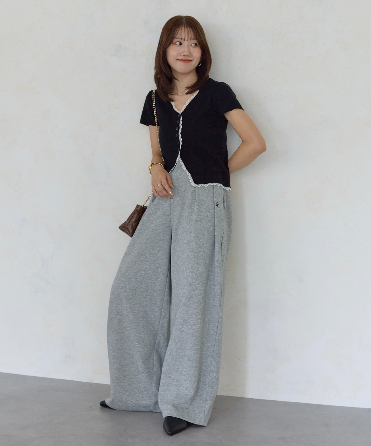 ハイウエスト2タックスウェットパンツ