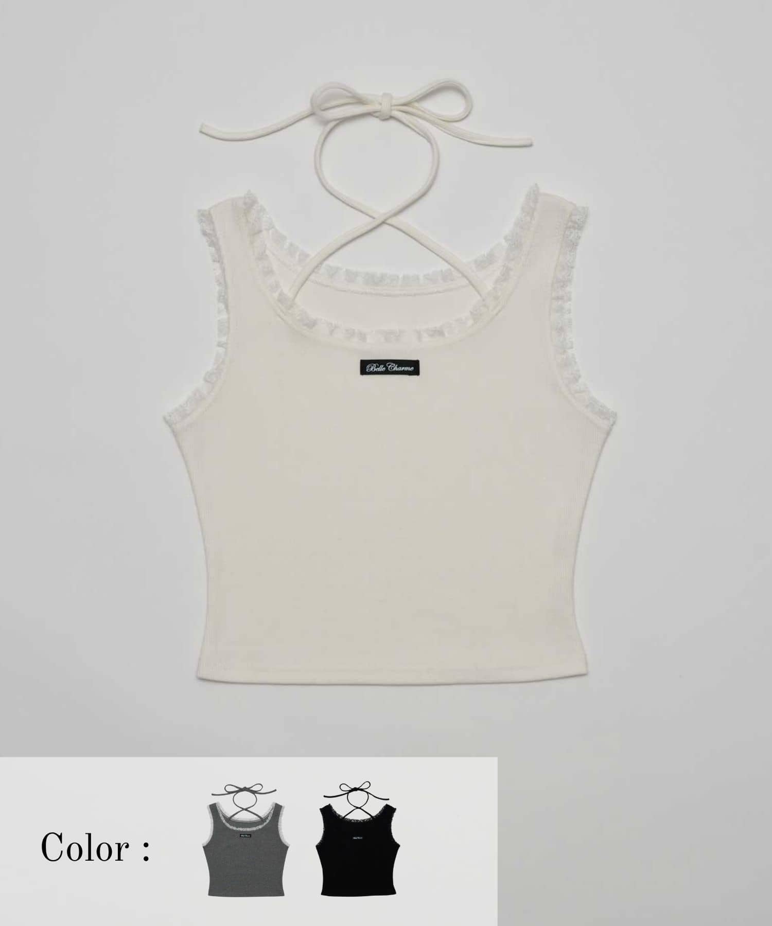 Logo Label Lace Tank
