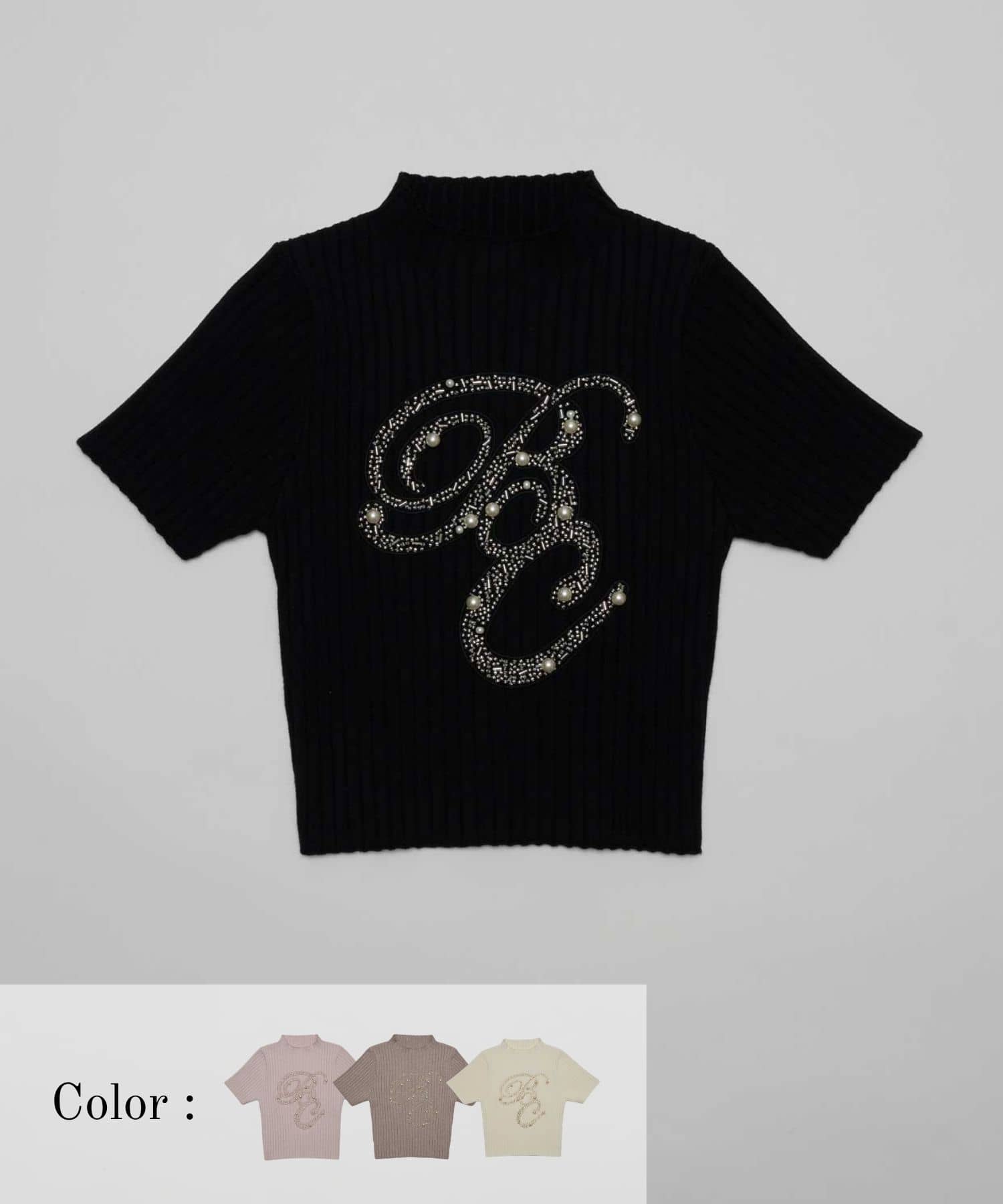 BC Bijou Logo Rib Knit