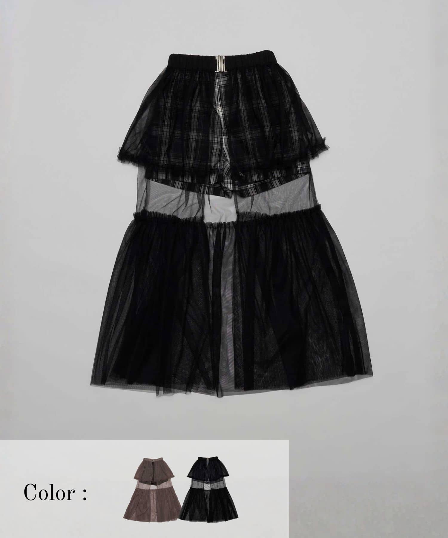 2way Skirt Belt Short Pants