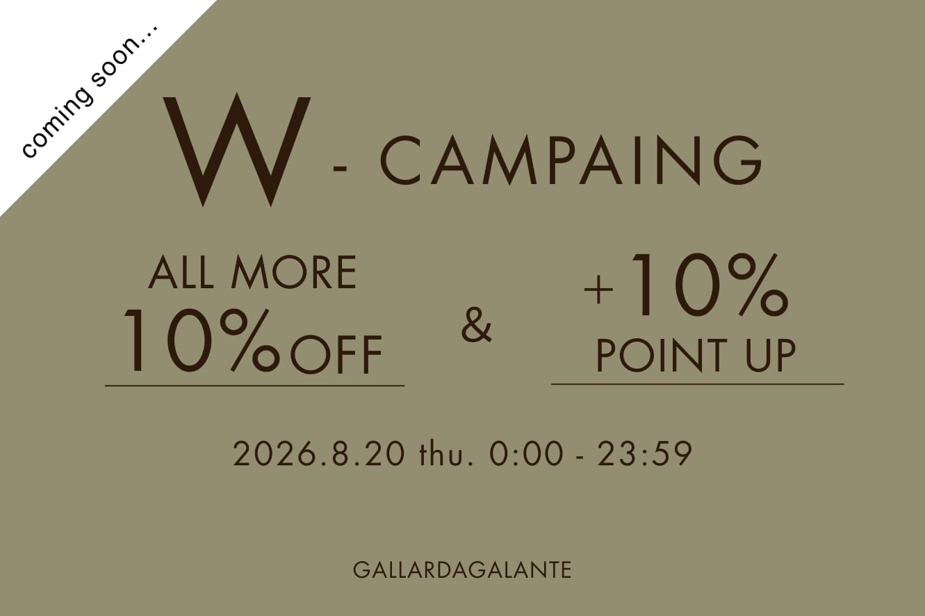 GALLARDAGALANTE 【24時間限定！】ALL10％OFFタイムセール ＆＋10％ポイントアップのチャンス！