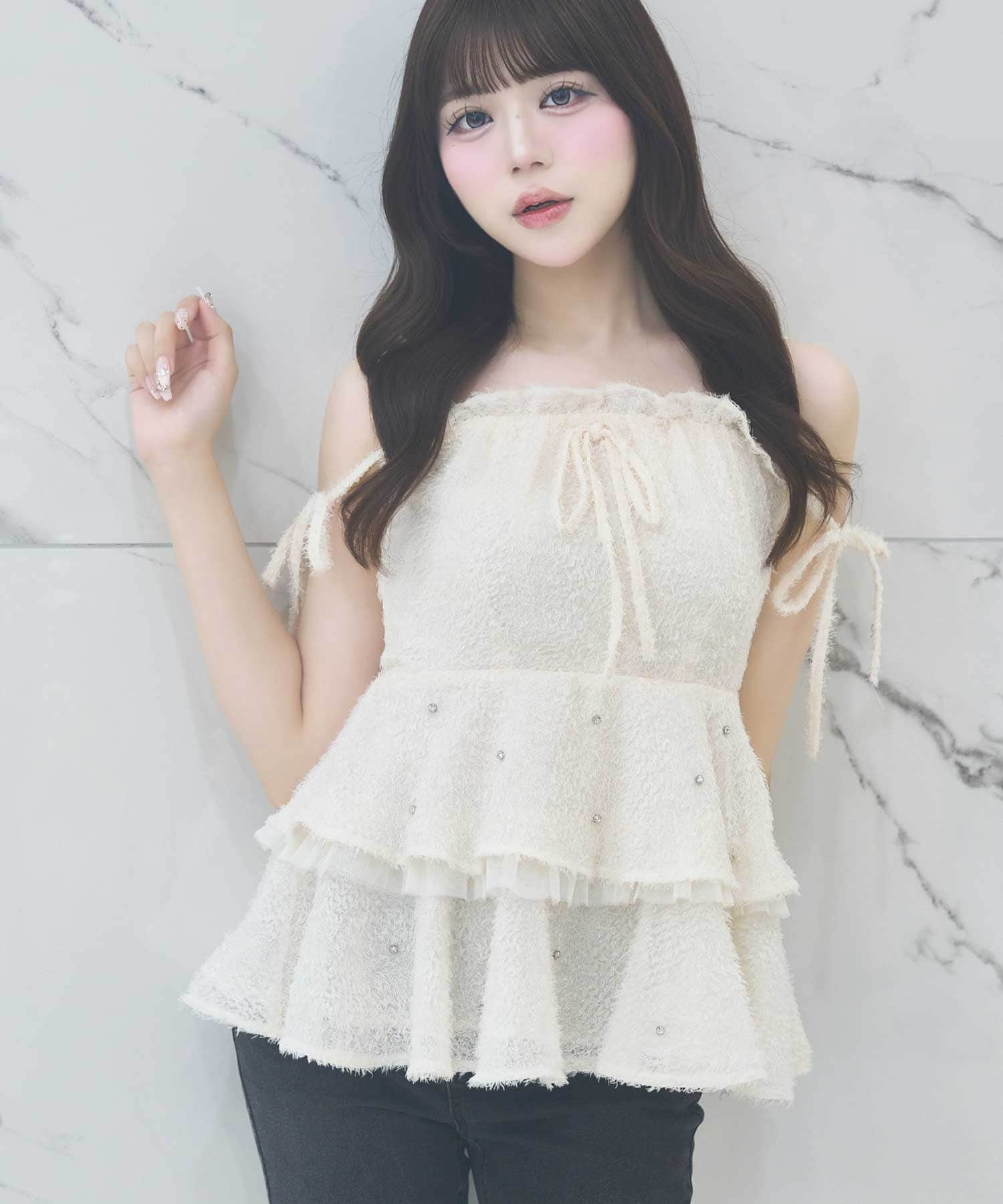 Shaggy Peplum Tunic
