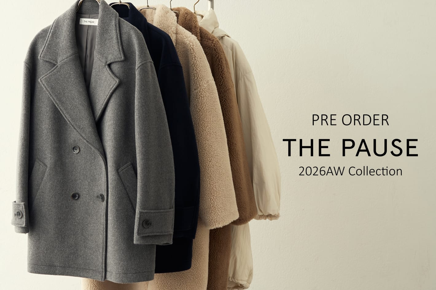Whim Gazette 『THE PAUSE（ザ ポーズ）』2026AW アウター予約スタート！