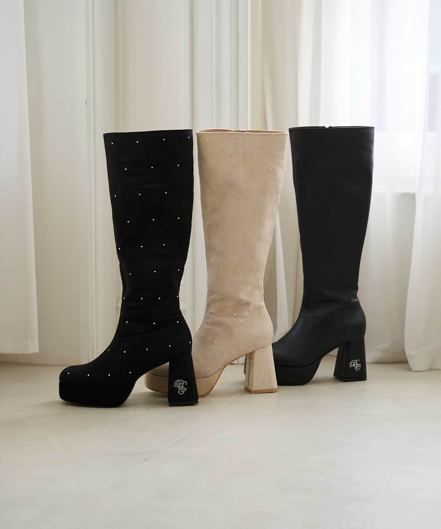 BC Glitter Slim Long Boots