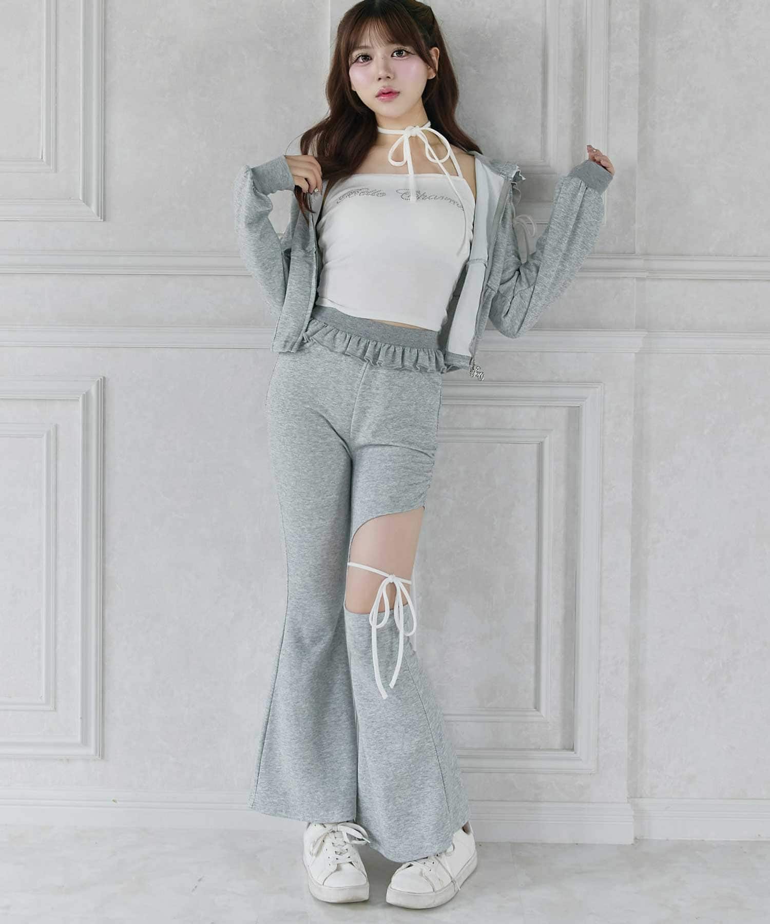 Back Logo Sweat Flare Pants