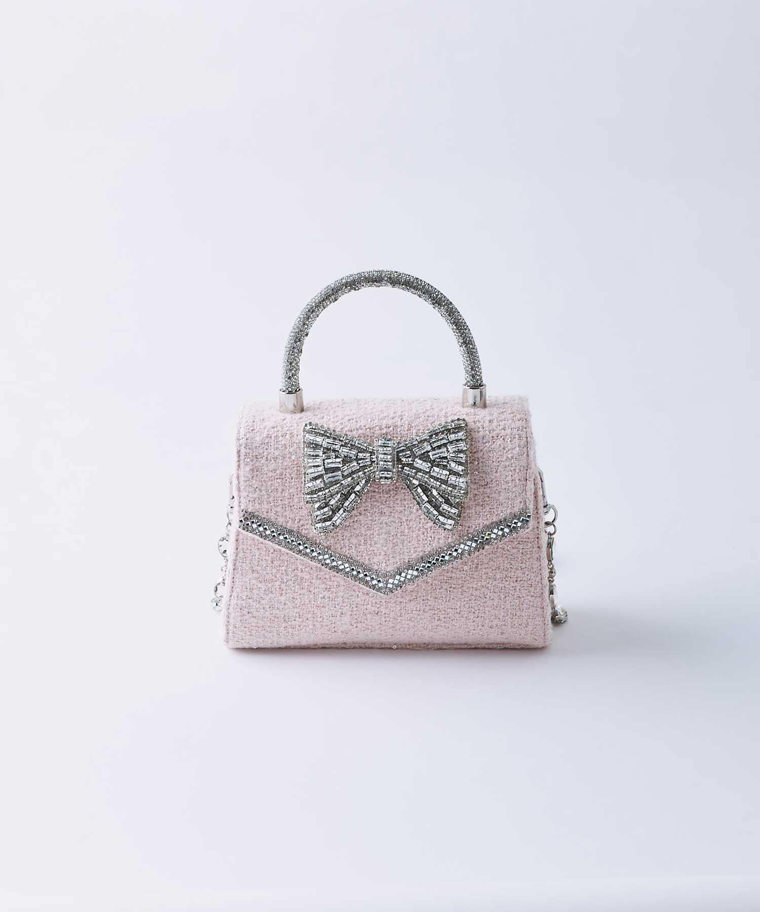 Crystal Ribbon Chain Bag