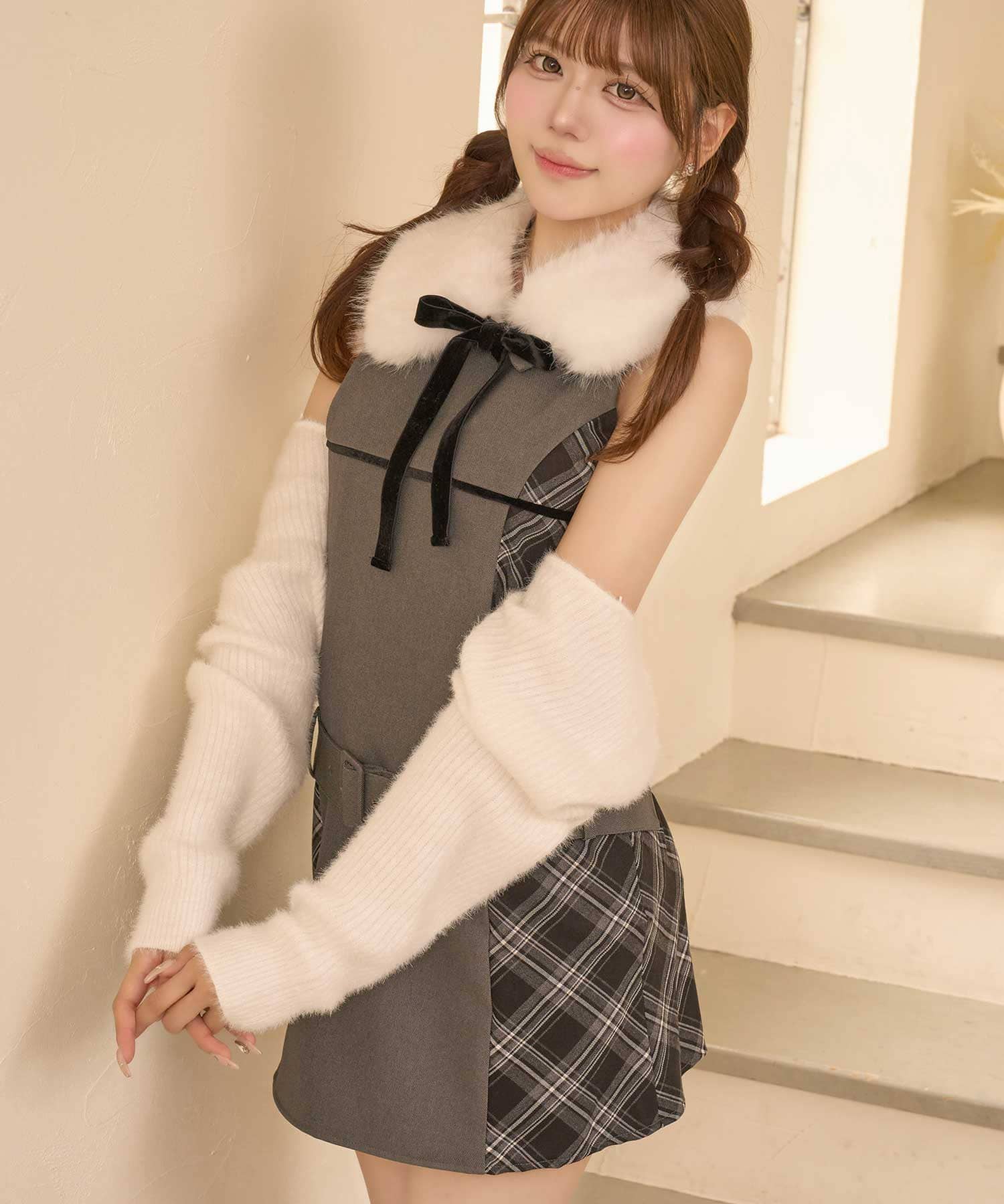 Belle Charme Chain Shaggy Bolero