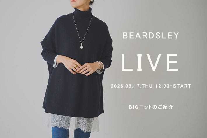 BEARDSLEY 【9.17.THU 12:00-】LIVE配信スタート
