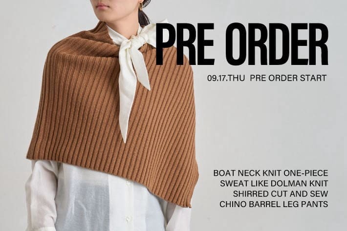 LOUNGEDRESS 9/17(木) PRE ORDERスタート！