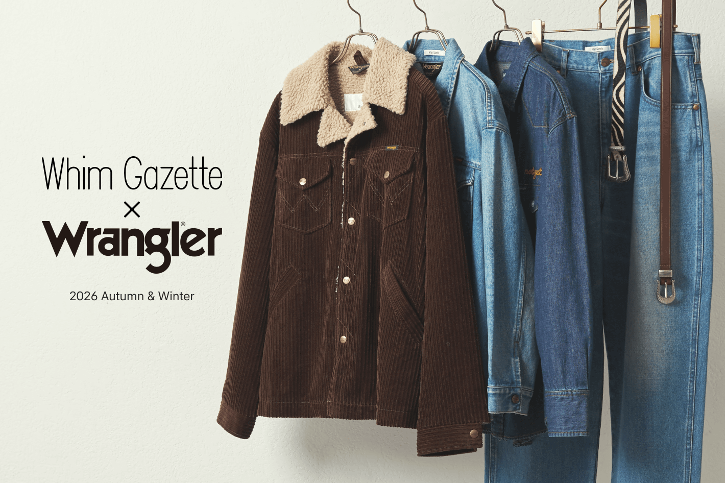 Whim Gazette 「Whim Gazette×Wrangler」の新作が登場！