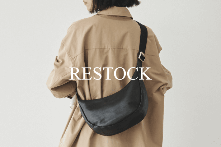 russet 【RESTOCK】ソフトレザーラウンドショルダーバッグ