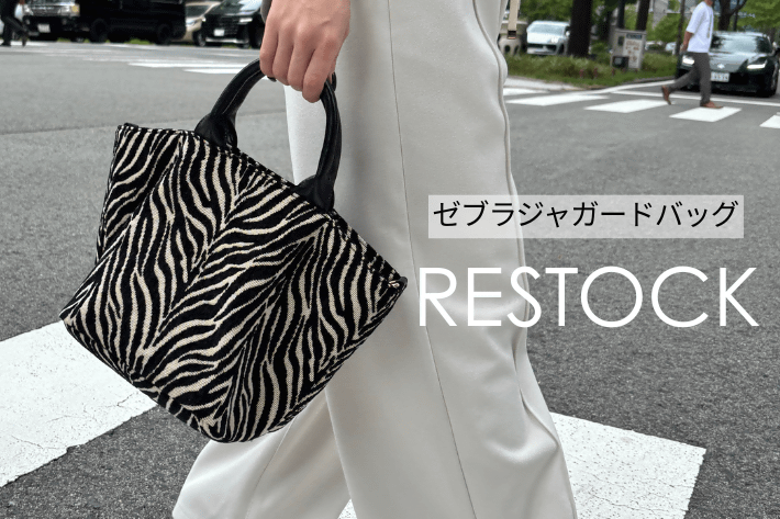 Jena　espace merveilleux 【RESTOCK】ゼブラジャガードバッグ