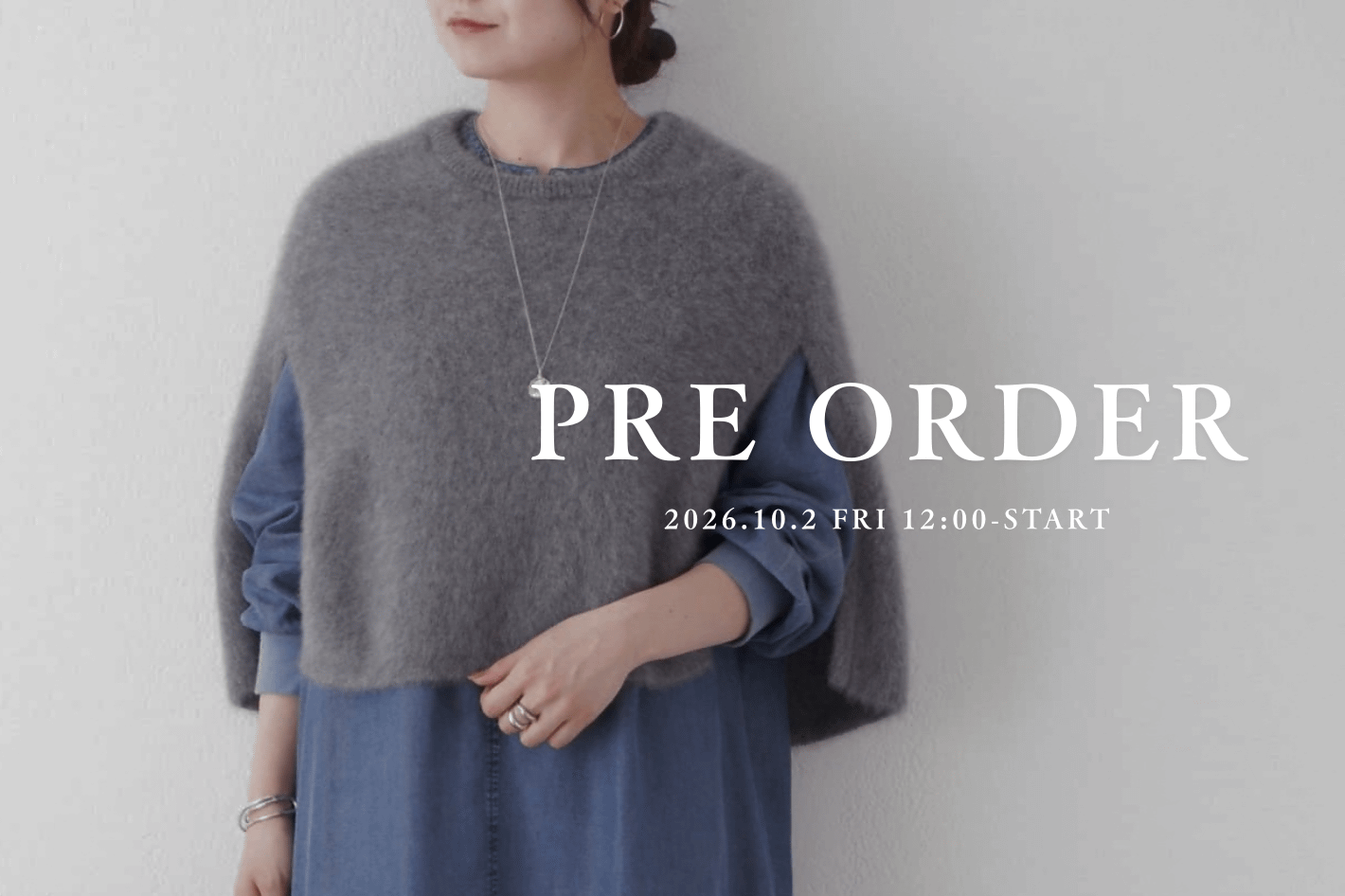 BEARDSLEY 【RESTOCK】ファーニットポンチョ