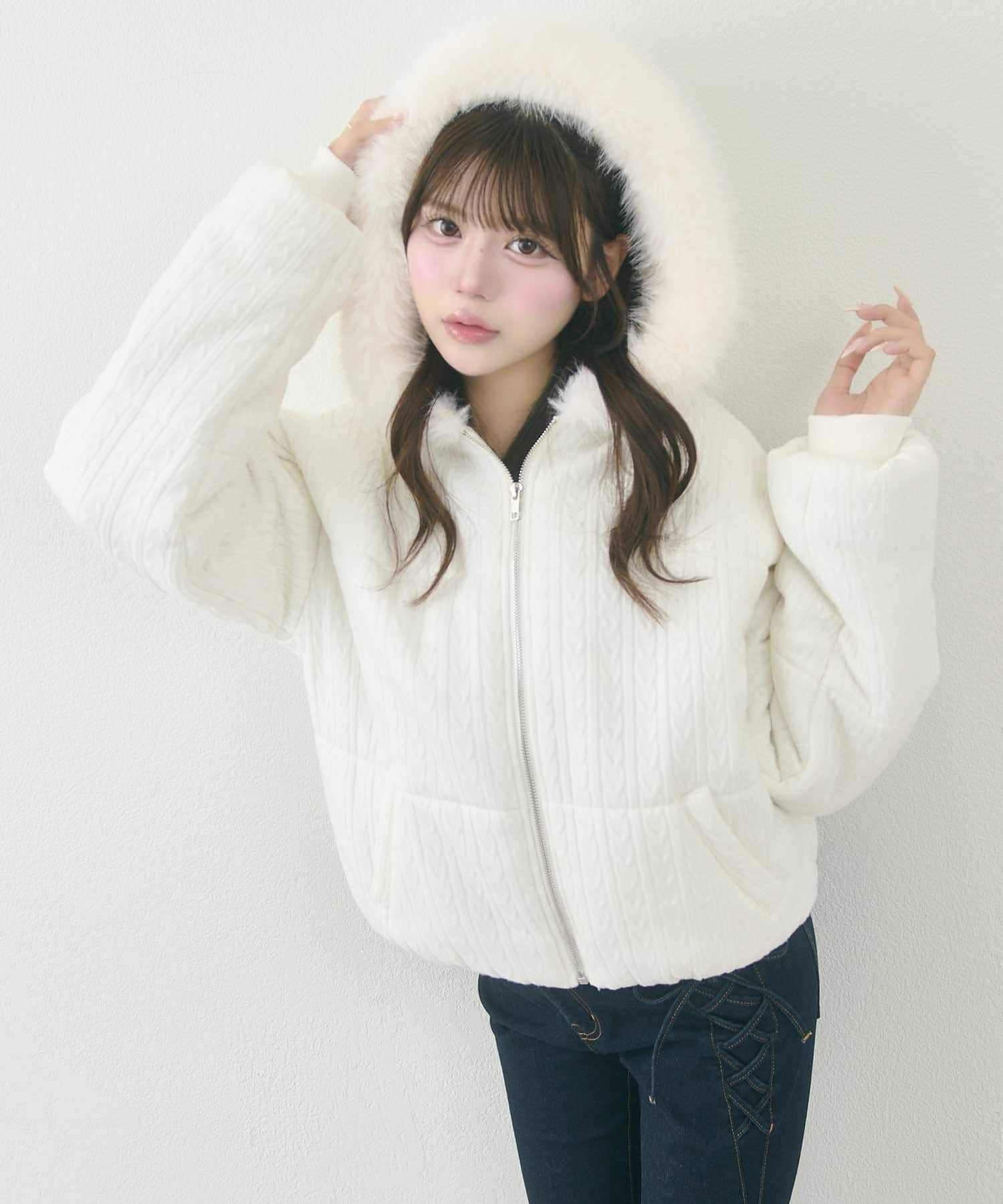 Fur Hood Short Eco Down