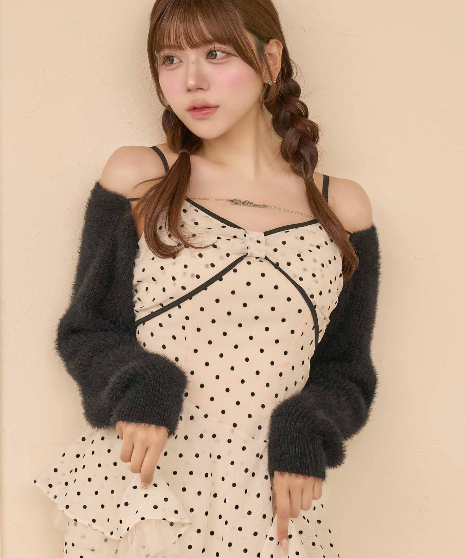 Belle Charme Chain Shaggy Bolero