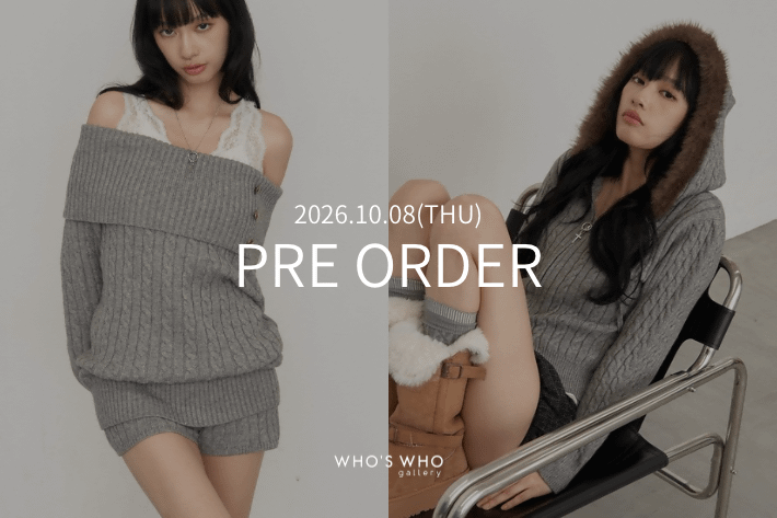 WHO’S WHO gallery 【PRE ORDER】今週の予約アイテム