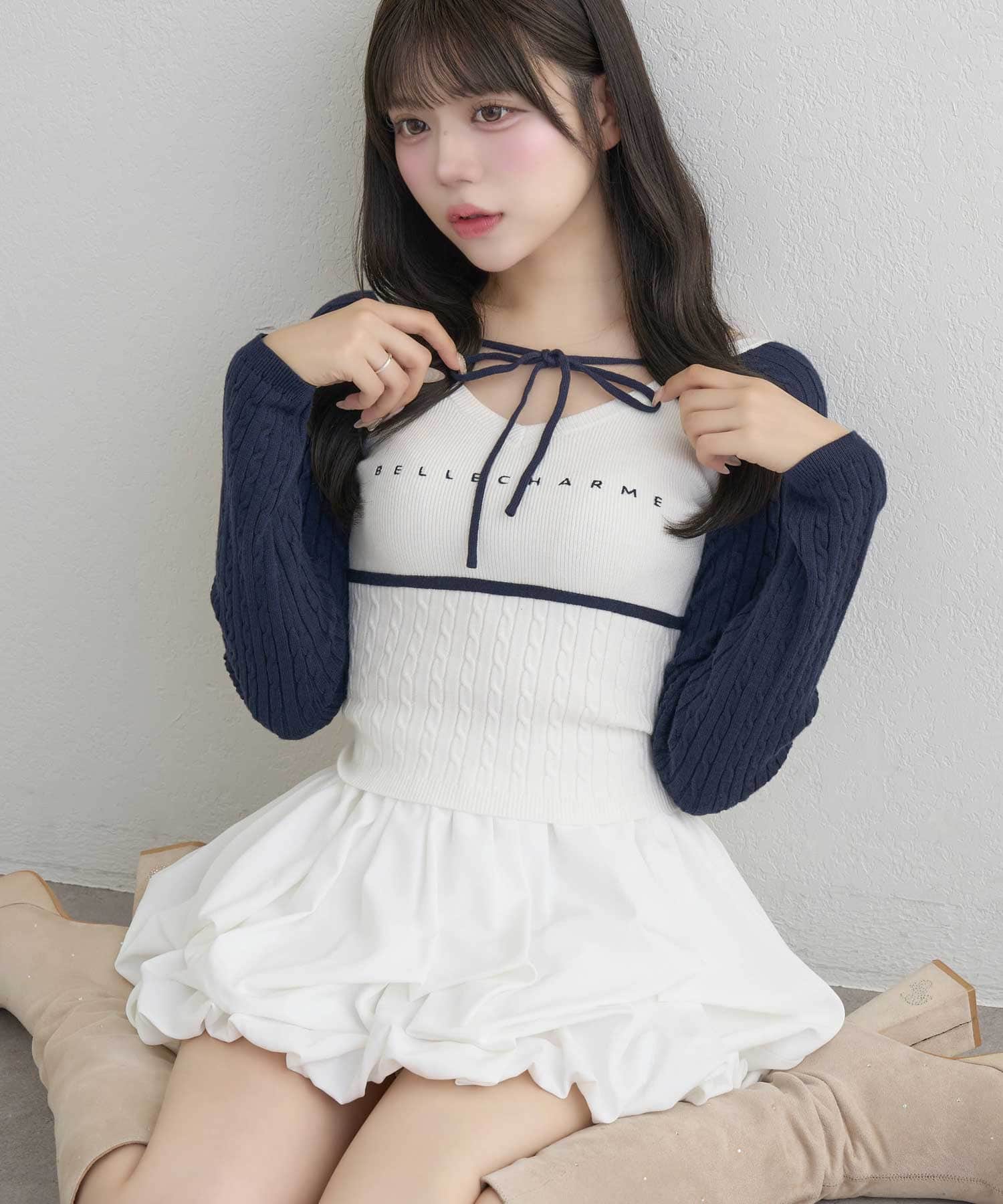 Color Block Raglan Knit