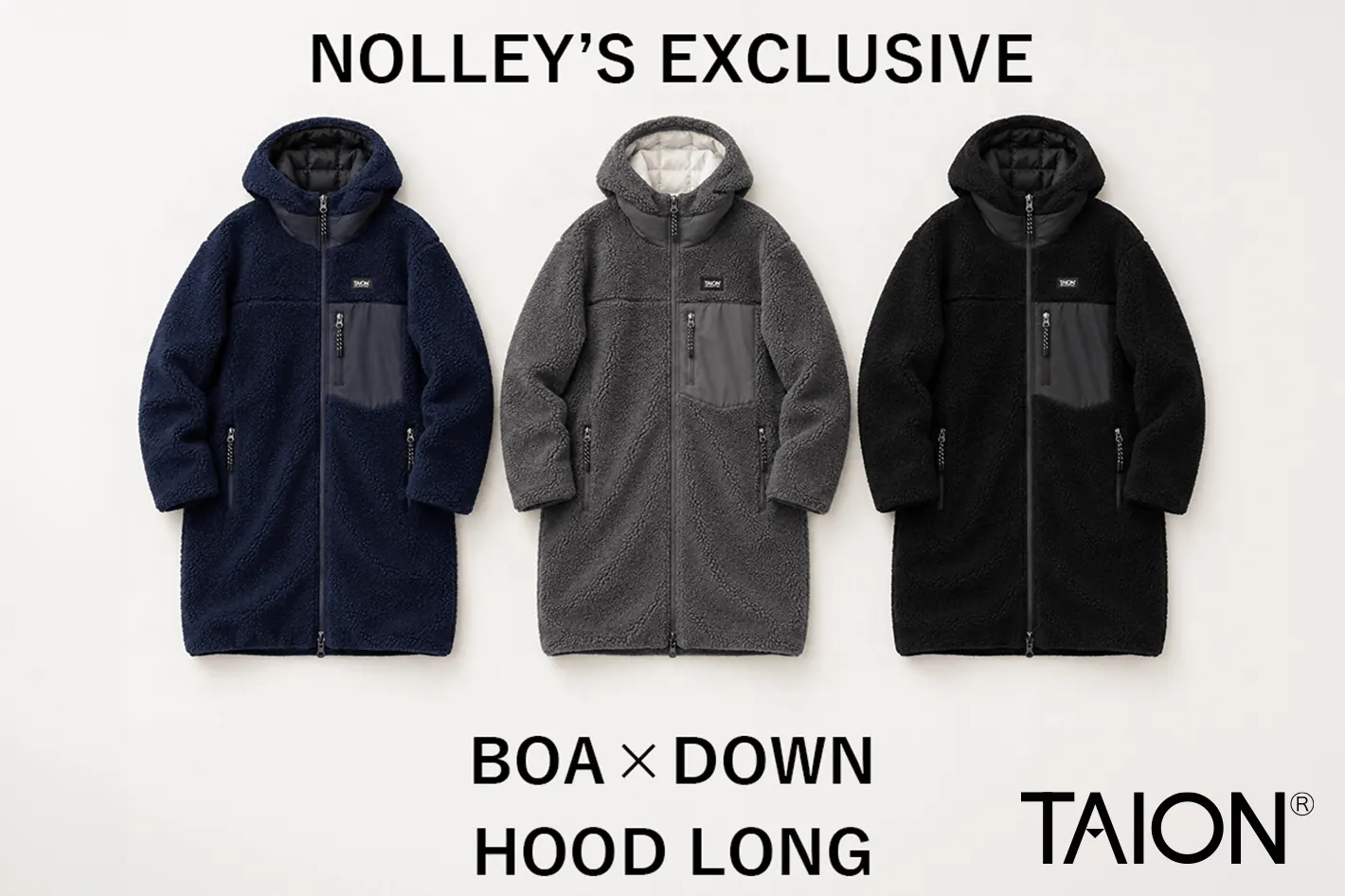 NOLLEY'S 【TAION×NOLLEY'S】Exclusive ボアダウンフードロングコート