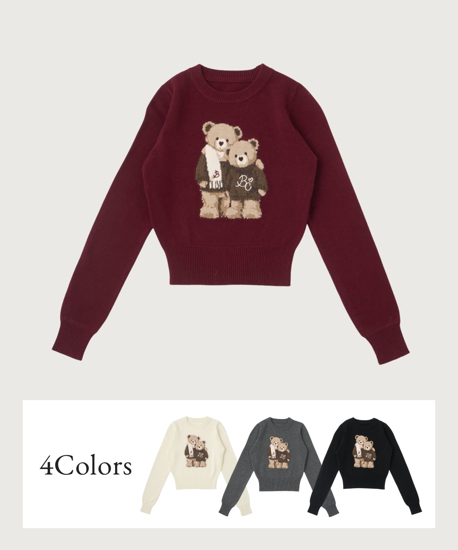 Belle Charme Bear Knit