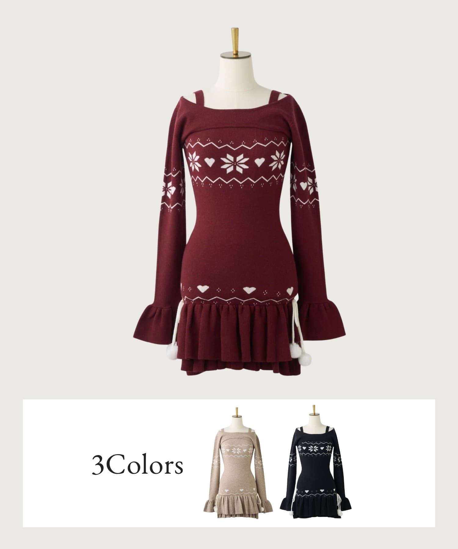 Merry Nordic Knit Onepiece