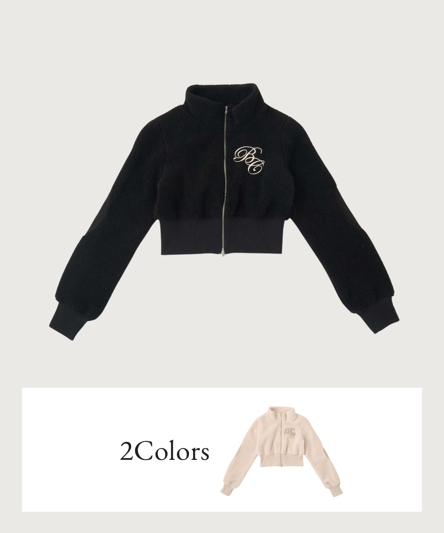 Patchwork Boa Blouson