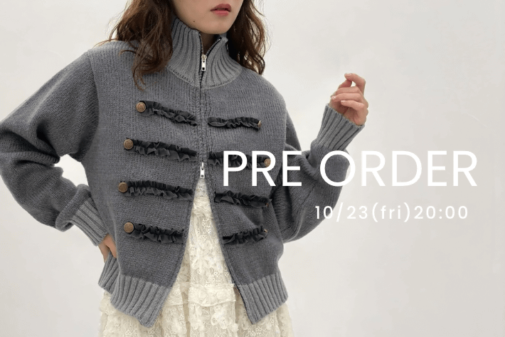 w closet 【10/23(fri) 20:00~新作予約開始！】ときめきディテールで楽しむ秋冬NEW ITEM