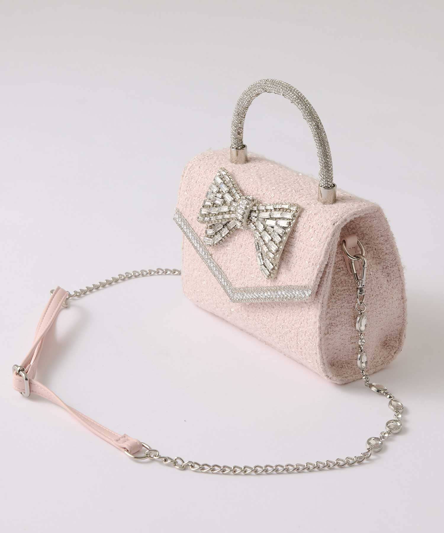Crystal Ribbon Chain Bag