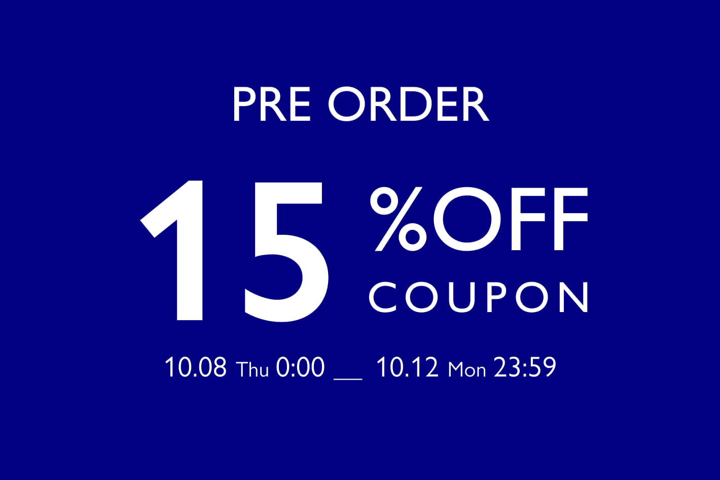 russet 【10/12(月)23：59まで】予約アイテムに使える15％OFF COUPONプレゼント！