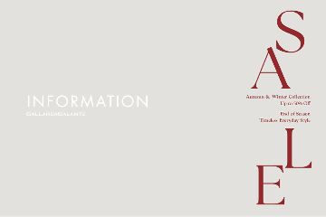 GALLARDAGALANTE WINTER SALE -Shop information-
