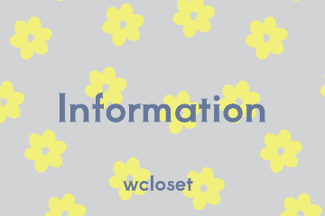 w closet 年末年始 営業時間のお知らせ