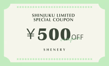 SHENERY 【SHENERYルミネ新宿店限定】500円クーポン配布！