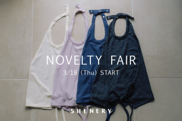 SHENERY 【告知】店舗にてノベルティフェア&POP UP開催決定！