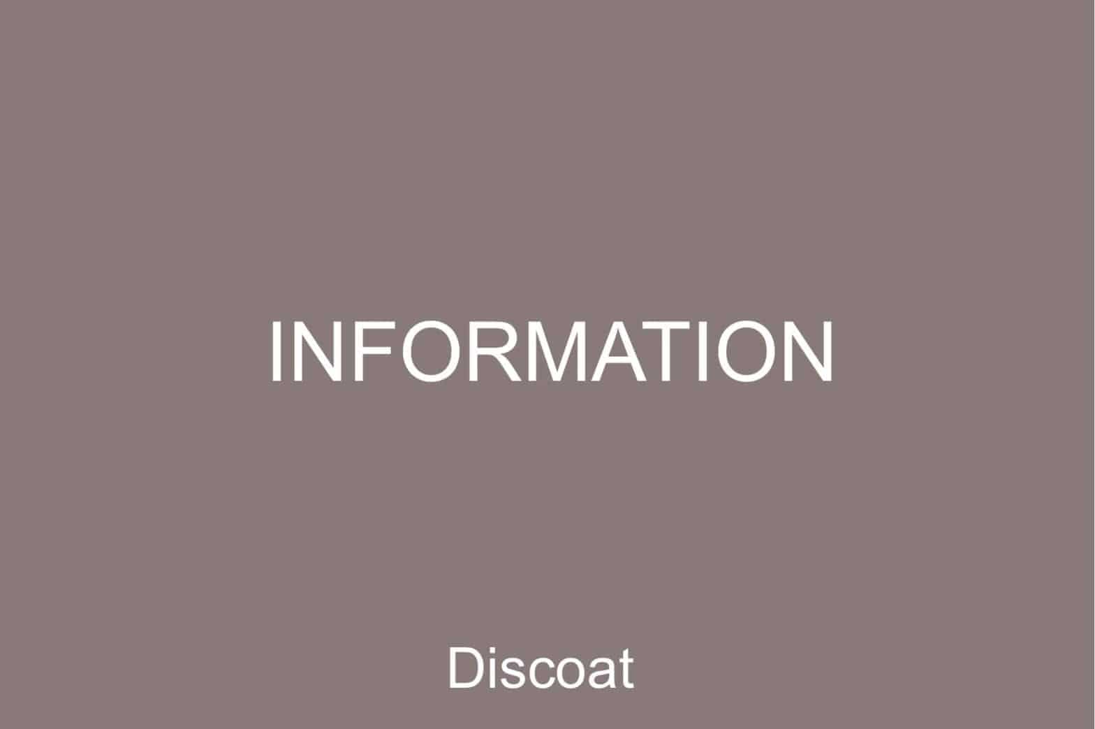 DISCOAT 【INFORMATION】WﾁｭｰﾙL/Sの縫製不良に関するお詫びとお知らせ