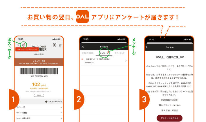 アンケート手順