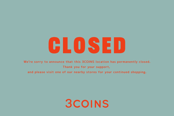 3COINS ＜10.31 fri＞3COINS ビーンズ戸田公園店