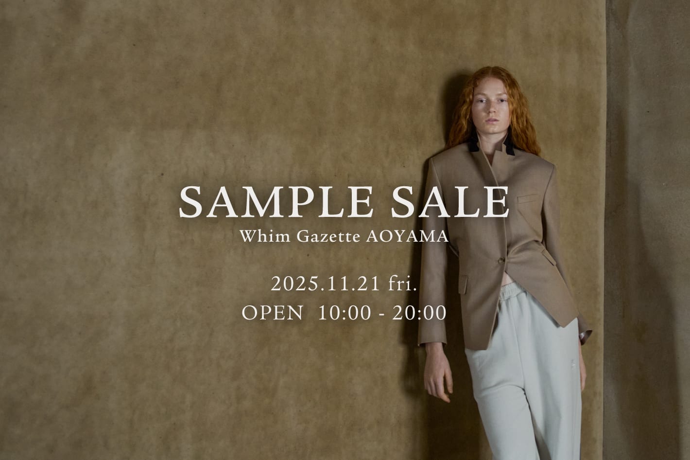 Whim Gazette 【青山店】 SAMPLE SALE開催のお知らせ
