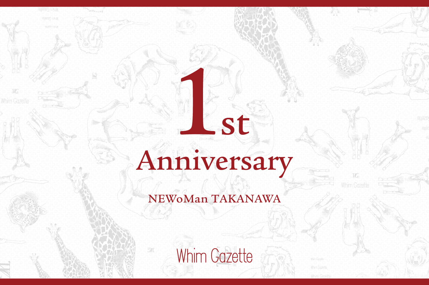 Whim Gazette 【ニュウマン高輪店】1周年記念アイテム発売