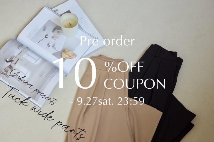 【10% OFFクーポンあり】《Yukina企画》こだわりが詰まったタックワイドパンツ
