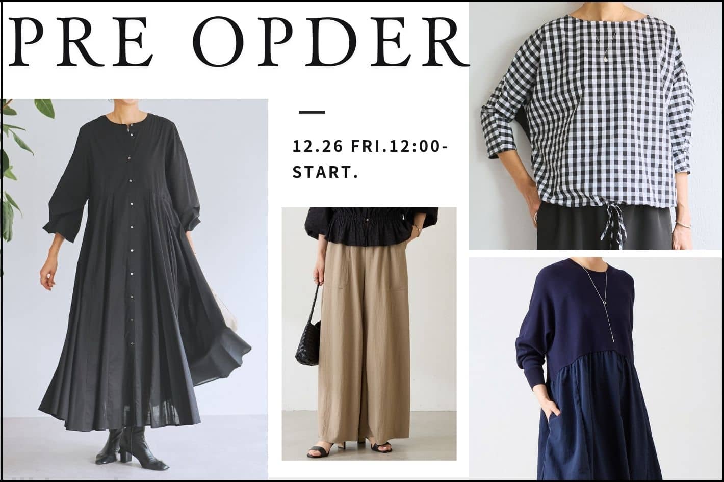 【PRE ORDER】新作アイテム登場！