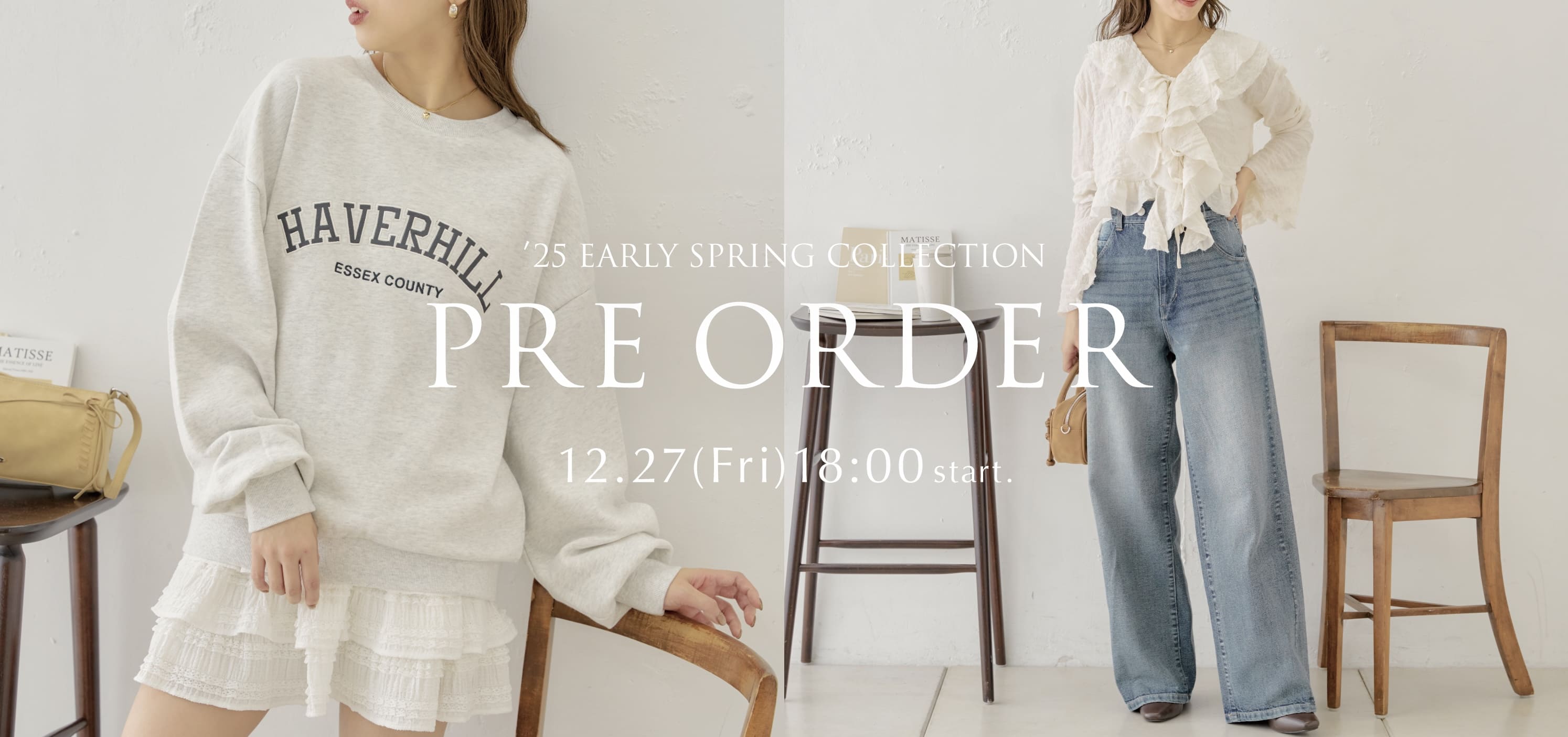 【春の新作アイテムを先見せ♪】新作予約販売12/27(Fri)18:00～ START.【coming soon...】