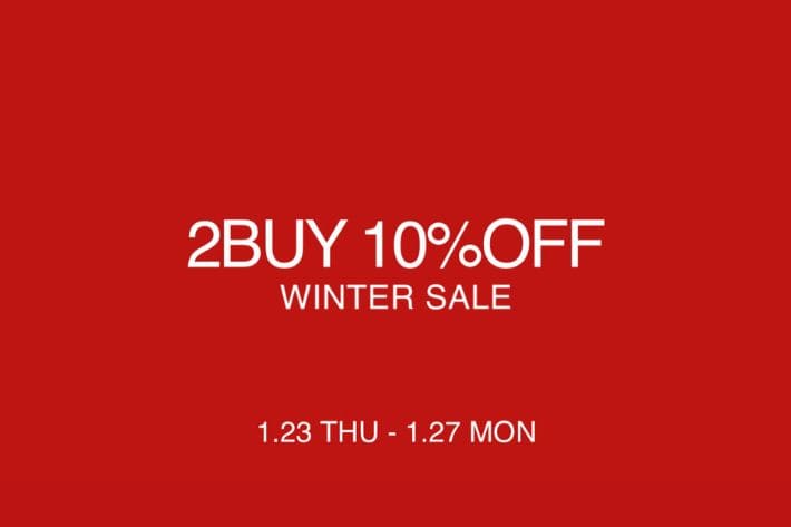 【1/27(月) 23:59まで！】SALEアイテム2BUY10％OFF開催中！