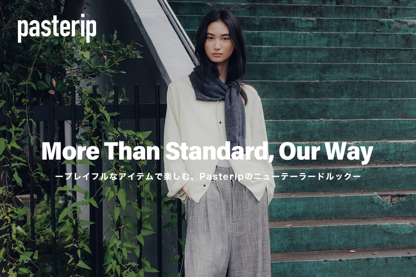 ジャケット・アウター pasterip Wool collarless dad jacket Wool collarless dad jacket | Pasterip(パセリ)レディース