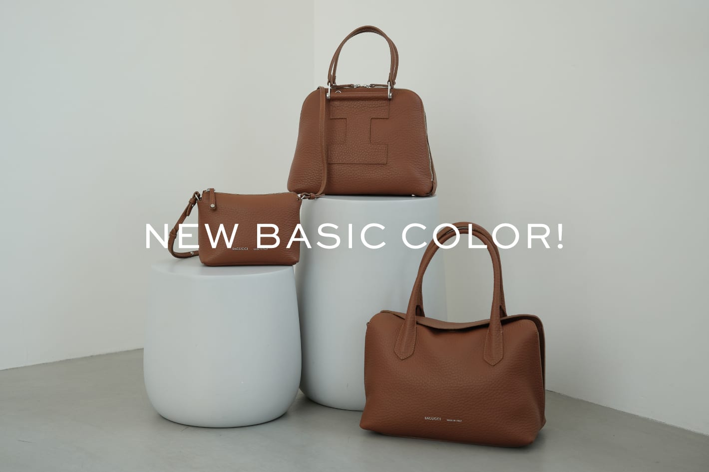 イアクッチ　ハンドバッグ IACUCCI - イアクッチ ☆ レザー 2WAY ハンドバッグ ショルダー