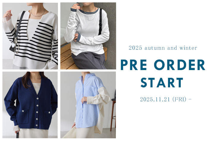 11.21(金) 新作アイテム予約販売スタート！