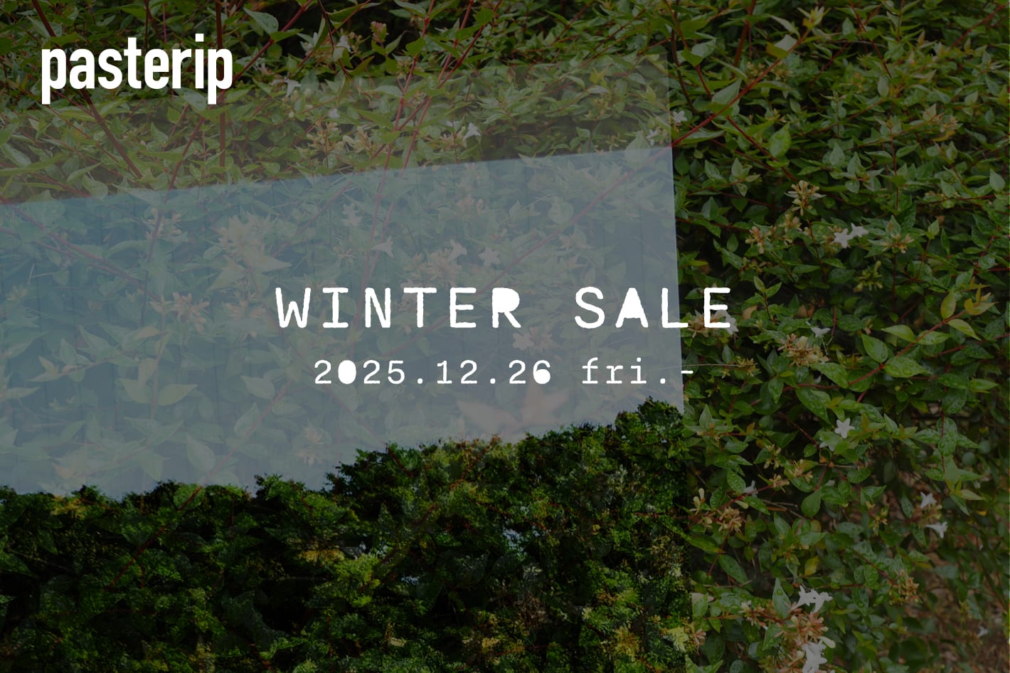 WINTER SALEスタート！