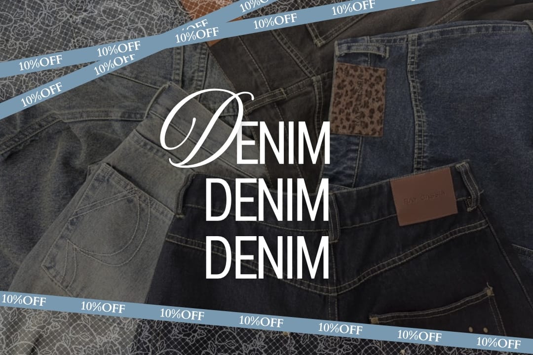 【デニム祭り開催！】期間限定10％OFF
