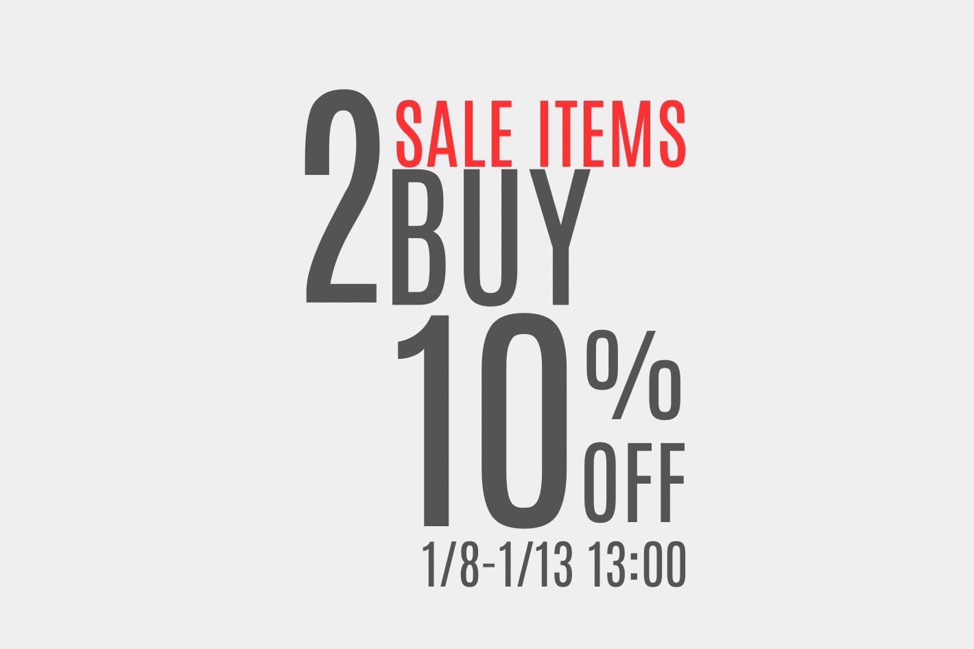 2BUY10%OFFクーポンキャンペーン開催中！