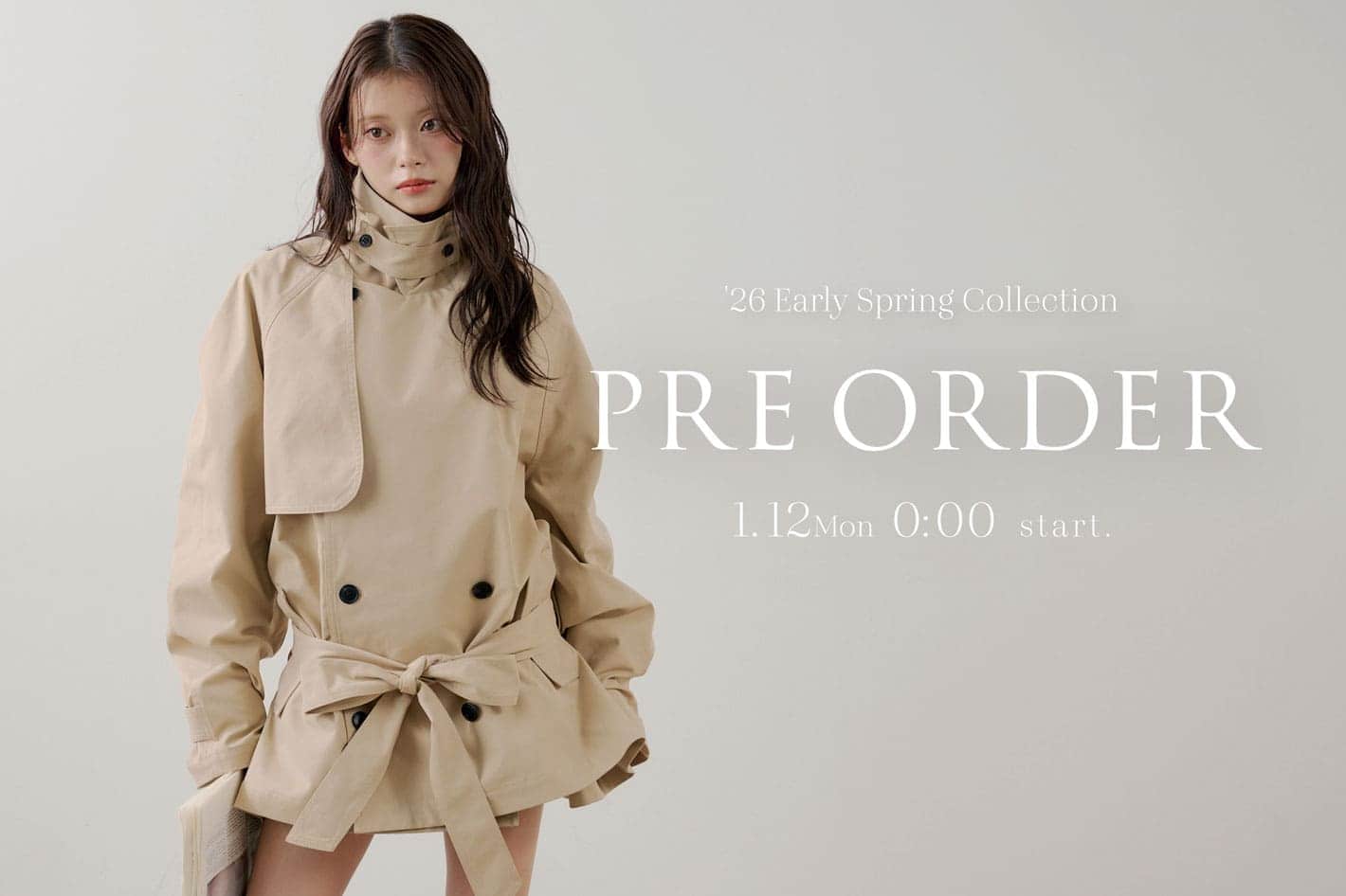 【coming soon...】1/12(Mon)0:00～新作予約START