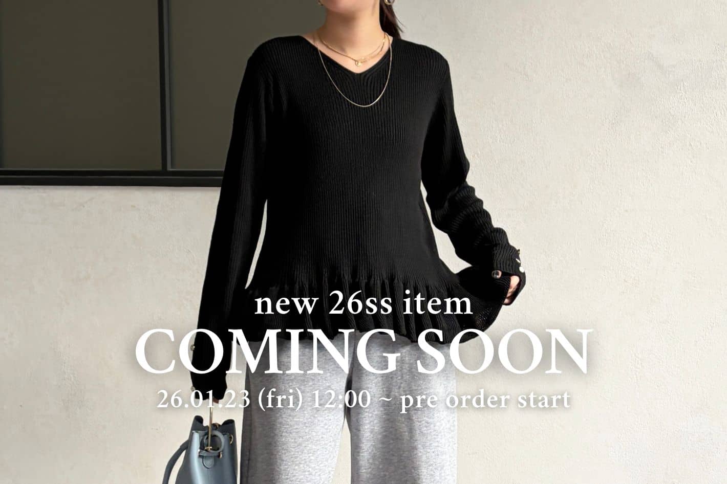 【 COMING SOON 】1/23 12:00～　新作アイテムをご紹介♪