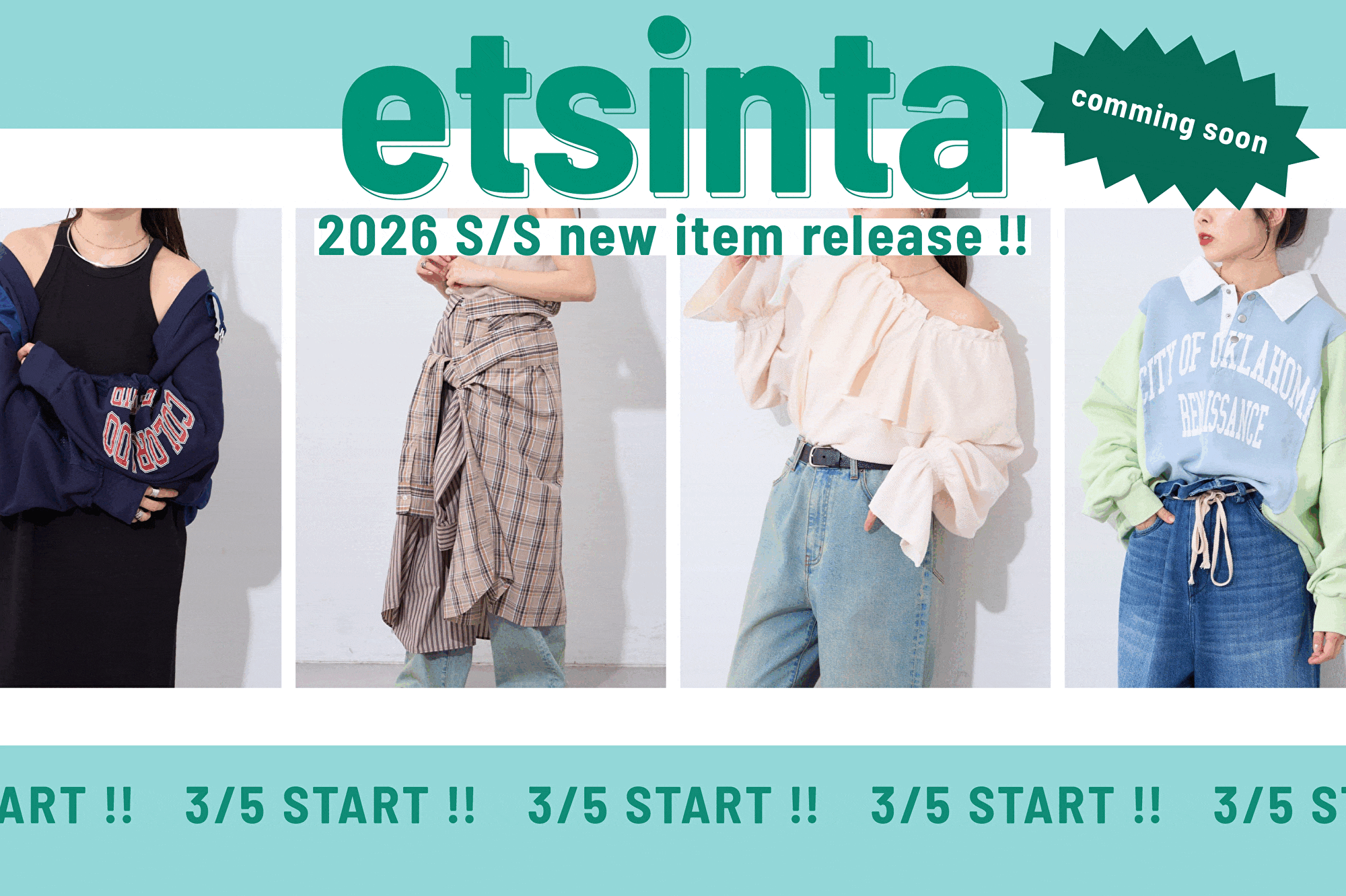 ♢etsinta♢新作アイテム発売開始！